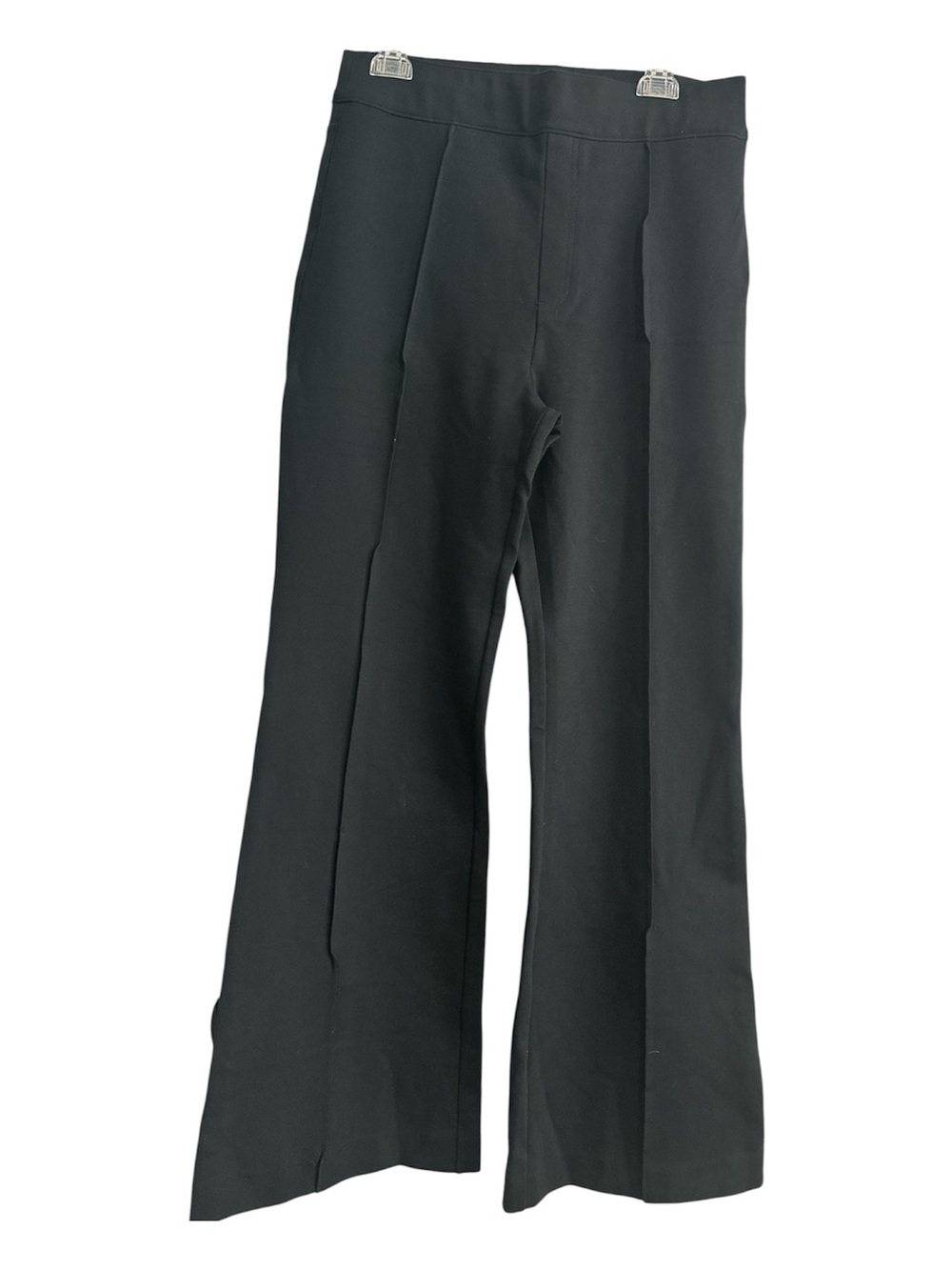 Spanx The Perfect Hi-Rise Flare Dress Pants Women Size L Black Office Pull On